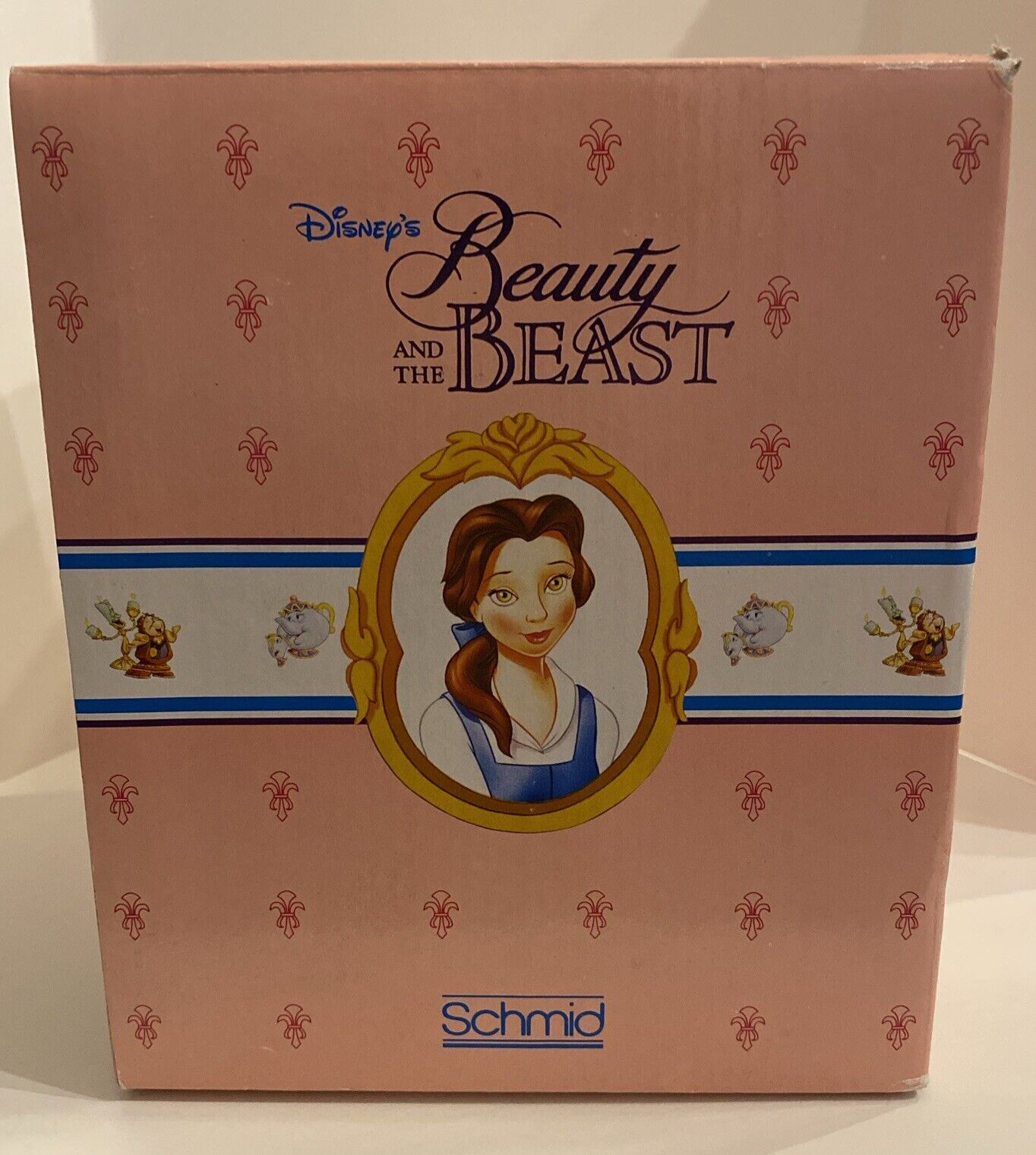 Schmid Disney Beauty and the Beast Belle Ceramic Figure Wind Up Music Box 53800