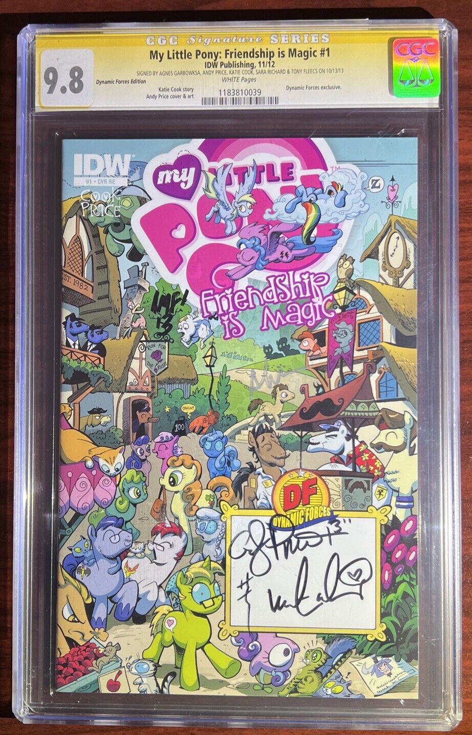 My Little Pony IDW Issue #1 Dynamic Forces Retailer 5 Artists Signed CGC SERIES