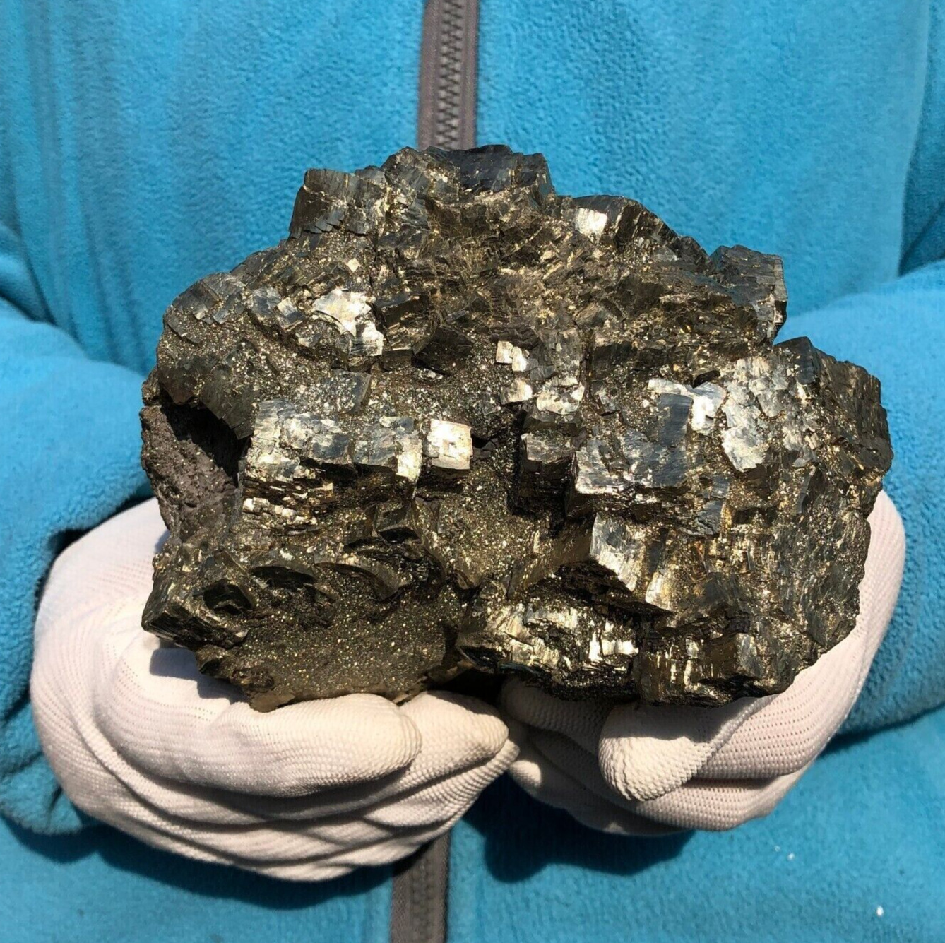 4.5 LB Stunning Natural Pyrite Raw Stone Quartz Crystal Mineral Specimen