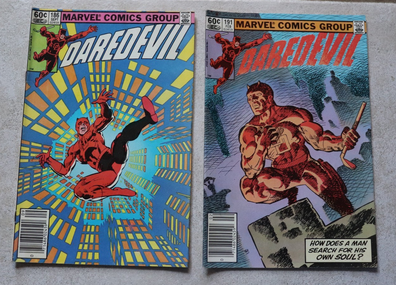 Daredevil 2-Issue Comic Book Lot Vintage Daredevil 2-Issue Comic Book Lot Vintage