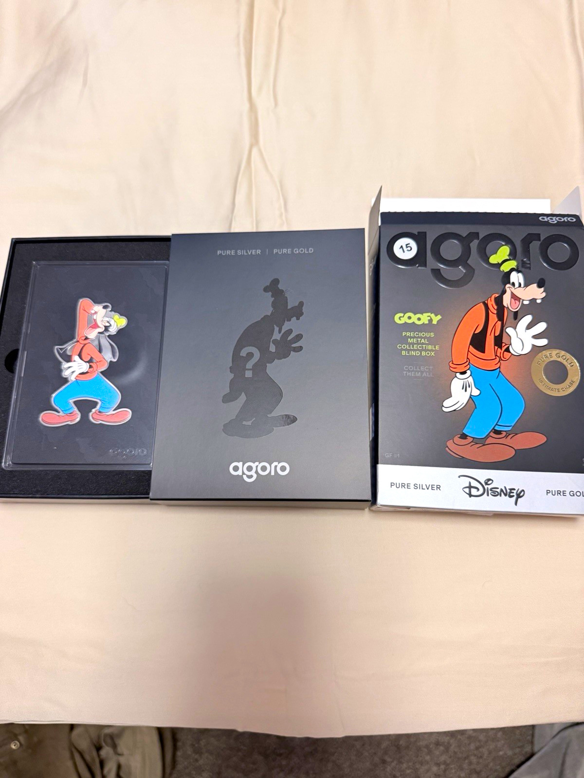 Agoro Disney Goofy Four to Collect Pure Silver Coin Set in Box