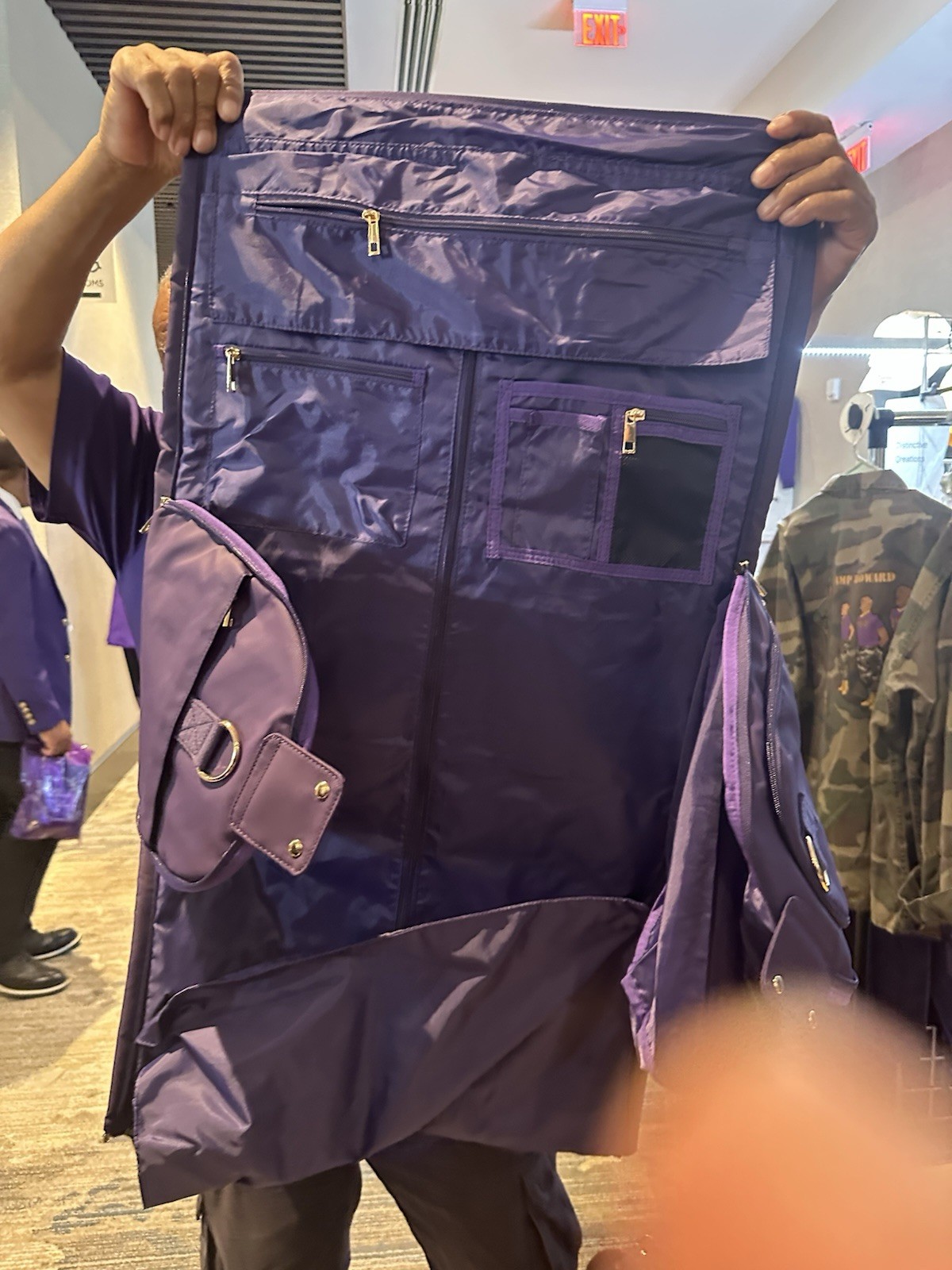 OMEGA PSI Phi Fraternity Travel Garment/ Duffle *New*