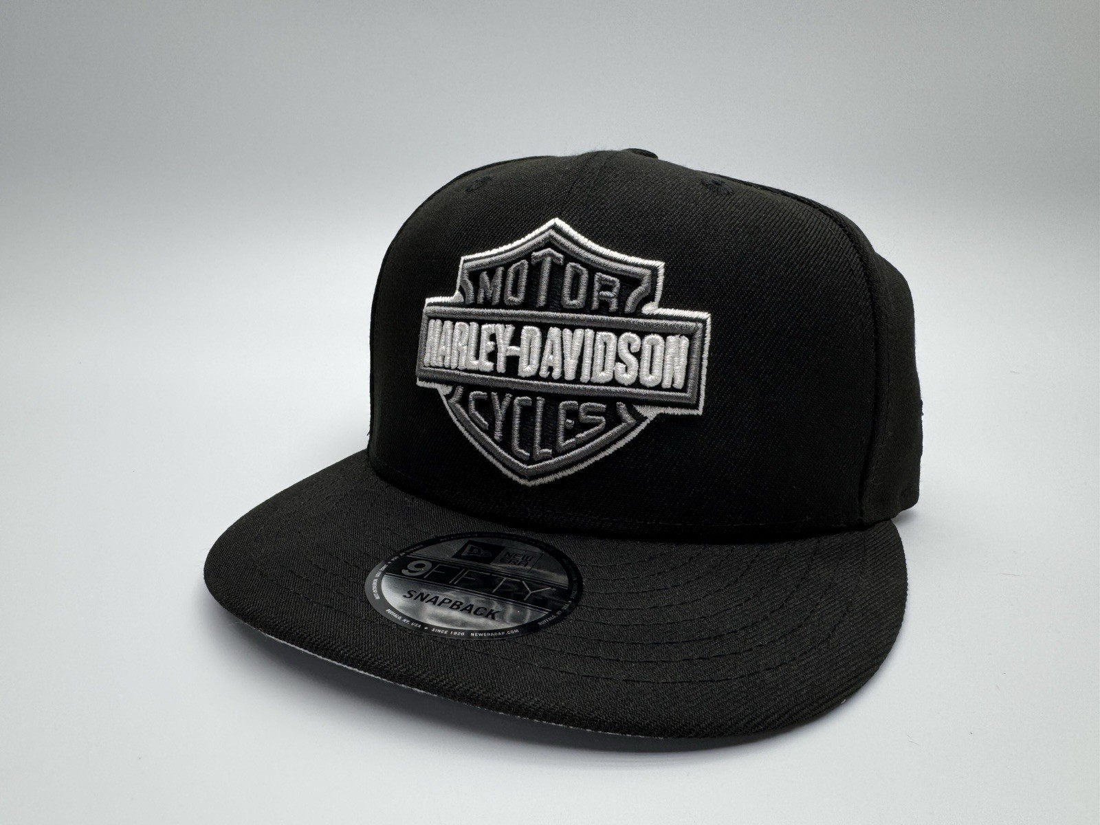 Harley Davidson New Era 9fifty Snapback Hat Cap Black Baseball Biker New Harley Davidson New Era 9fifty Snapback Hat Cap Black Baseball Biker New
