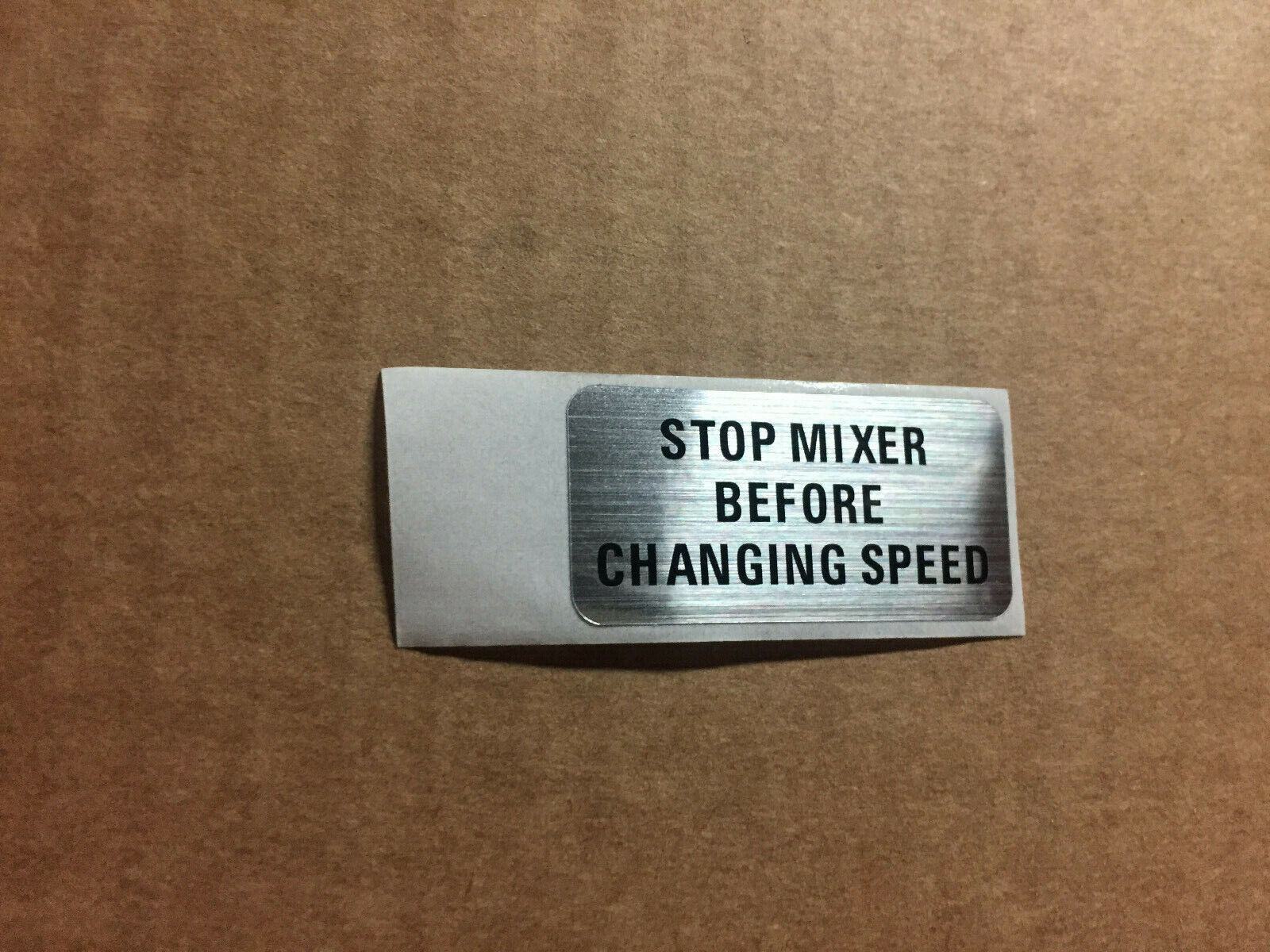 NEW Lot Of 100 PcsHobart Label ,Stop Mixer Before Changing Speed, 
