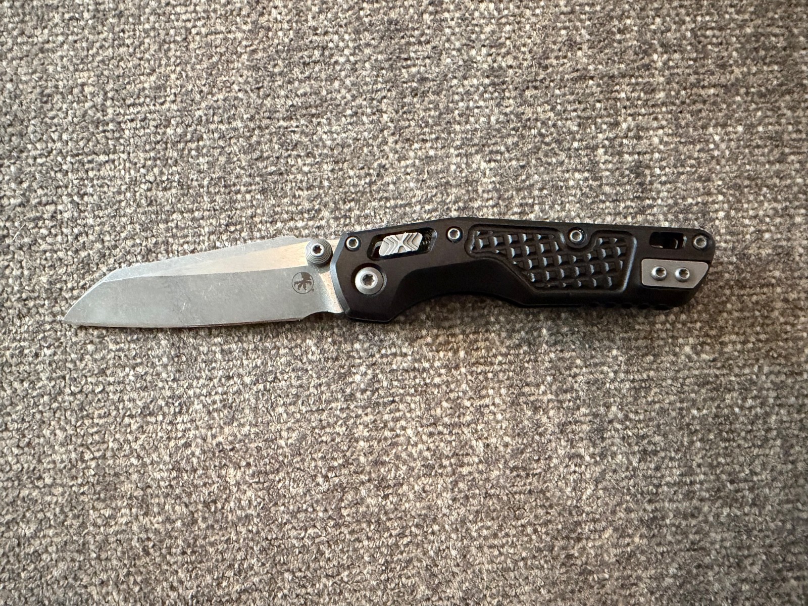 Microtech MSI RAM LOK Mini Manual Black Frag Aluminum Black M390MK 210M-1FR Microtech MSI RAM LOK Mini Manual Black Frag Aluminum Black M390MK 210M-1FR
