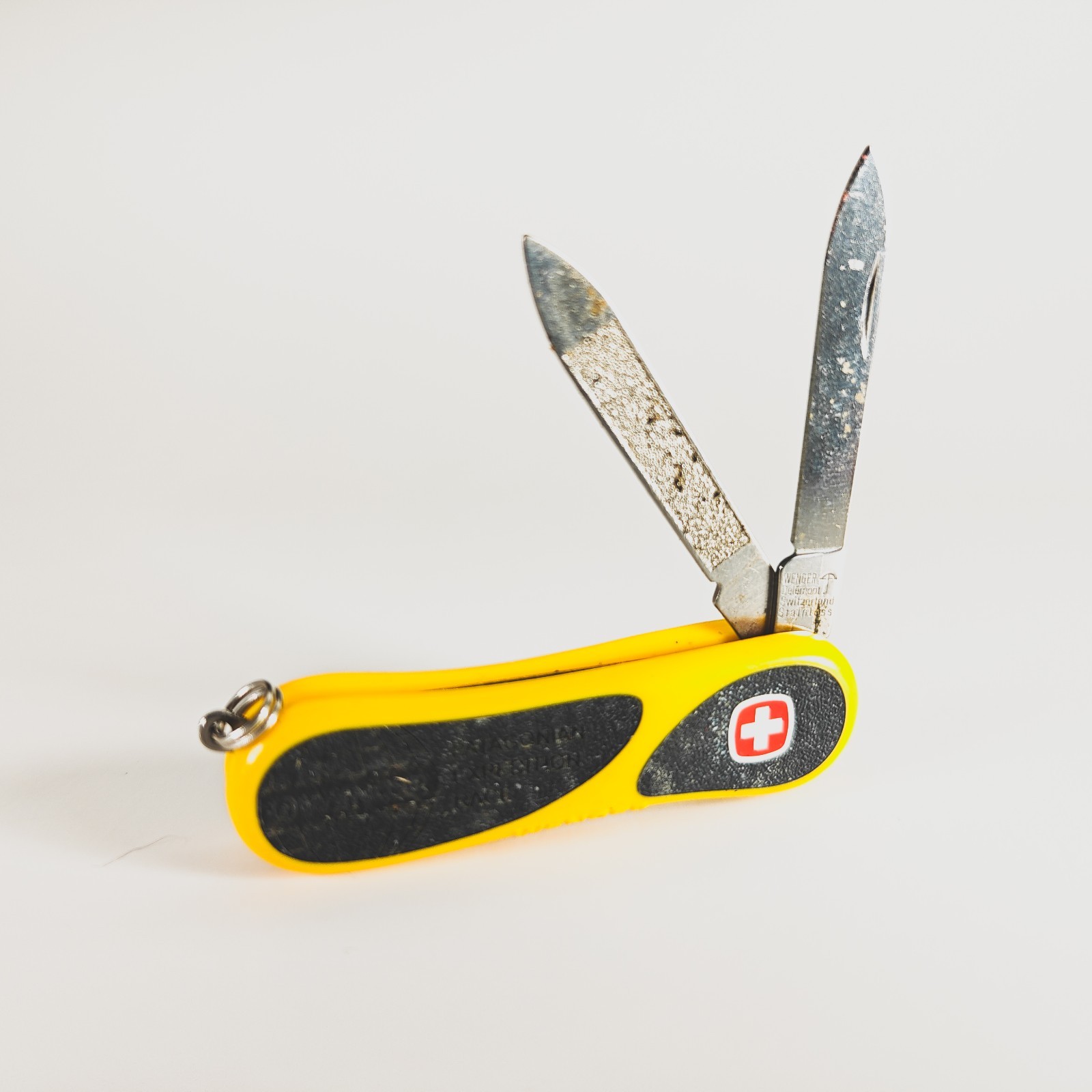 Wenger EvoGrip 81 Swiss Army Knife 65mm Yellow Scissors Retired