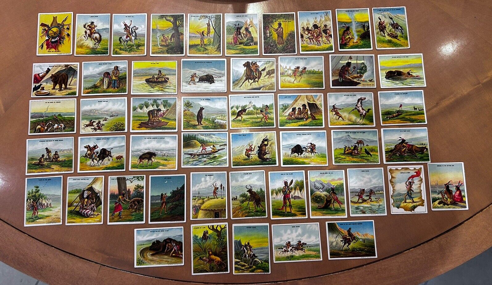 1910 Hassan Indian Life in the 60s Complete Set Exc Cond 50 Cards Tobacco