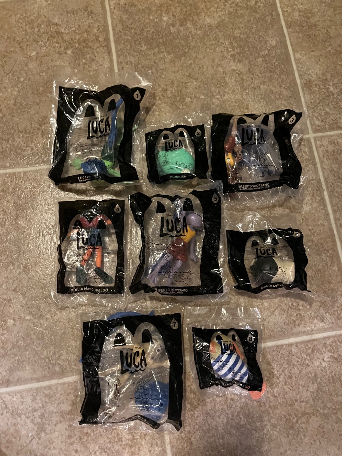 2021 McDonald\'s Disney Pixar Luca Happy Meal Toys - Complete Set of 8 NIP 2021 McDonald\'s Disney Pixar Luca Happy Meal Toys - Complete Set of 8 NIP