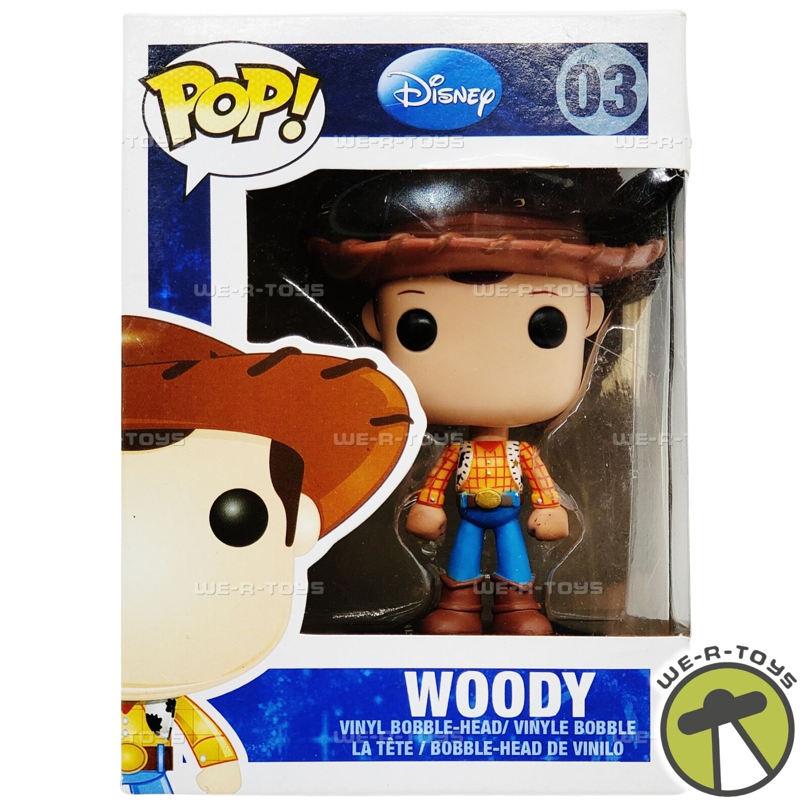 Funko Pop Disney Pixar\'s Toy Story 03 Woody Vinyl Bobble-Head Figure NEW