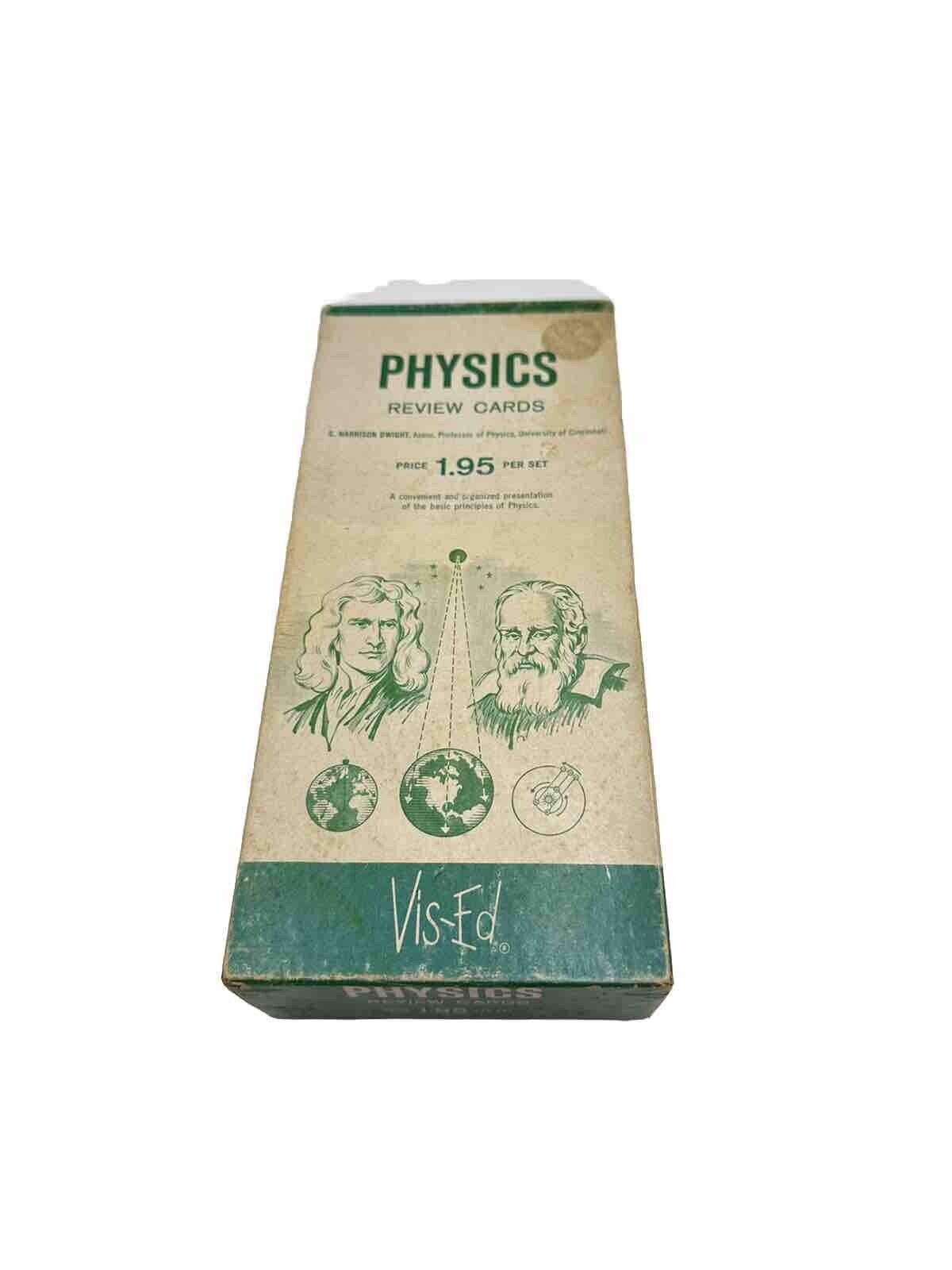 Vintage Physics Review Cards VIS-ED C.Harrison Dwight AssocProfessor B50