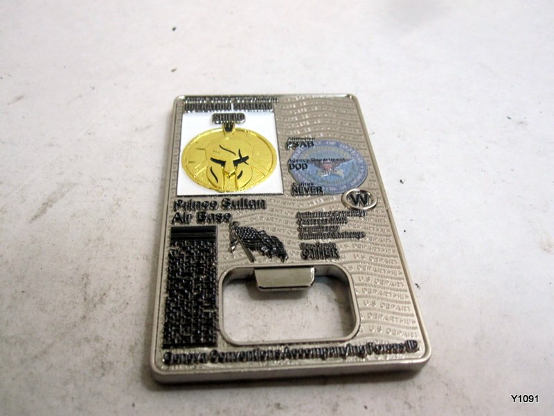 Operation Spartan Shield PSAB Prince Sultan Air Base CAC Challenge Coin Opener Operation Spartan Shield PSAB Prince Sultan Air Base CAC Challenge Coin Opener