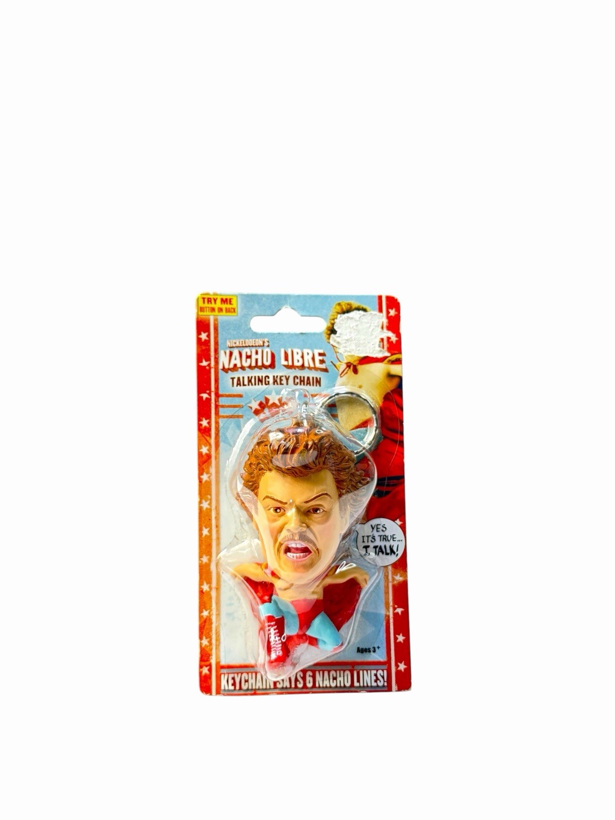 Vintage NOS Nickelodeon Nacho Libre Talking Keychain Sealed Official Merchandise Vintage NOS Nickelodeon Nacho Libre Talking Keychain Sealed Official Merchandise