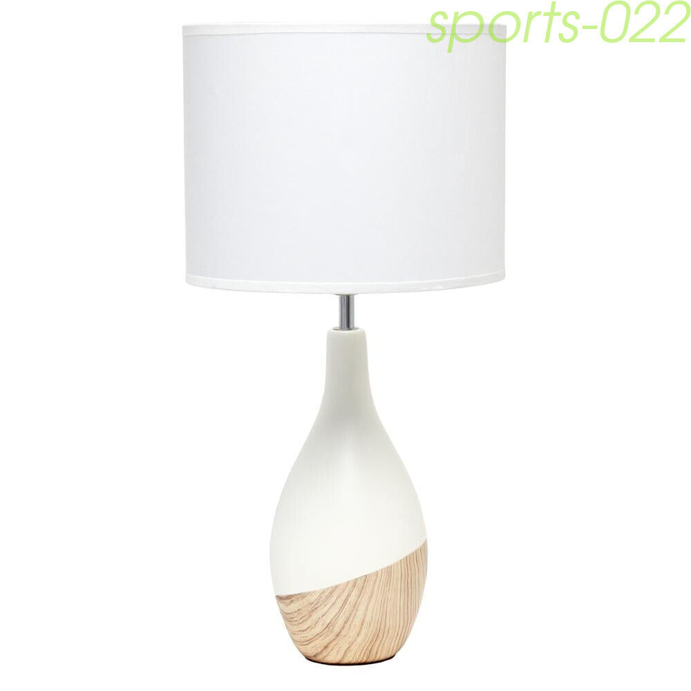 Simple Designs Strikers Basic Table Lamp - Light Wood