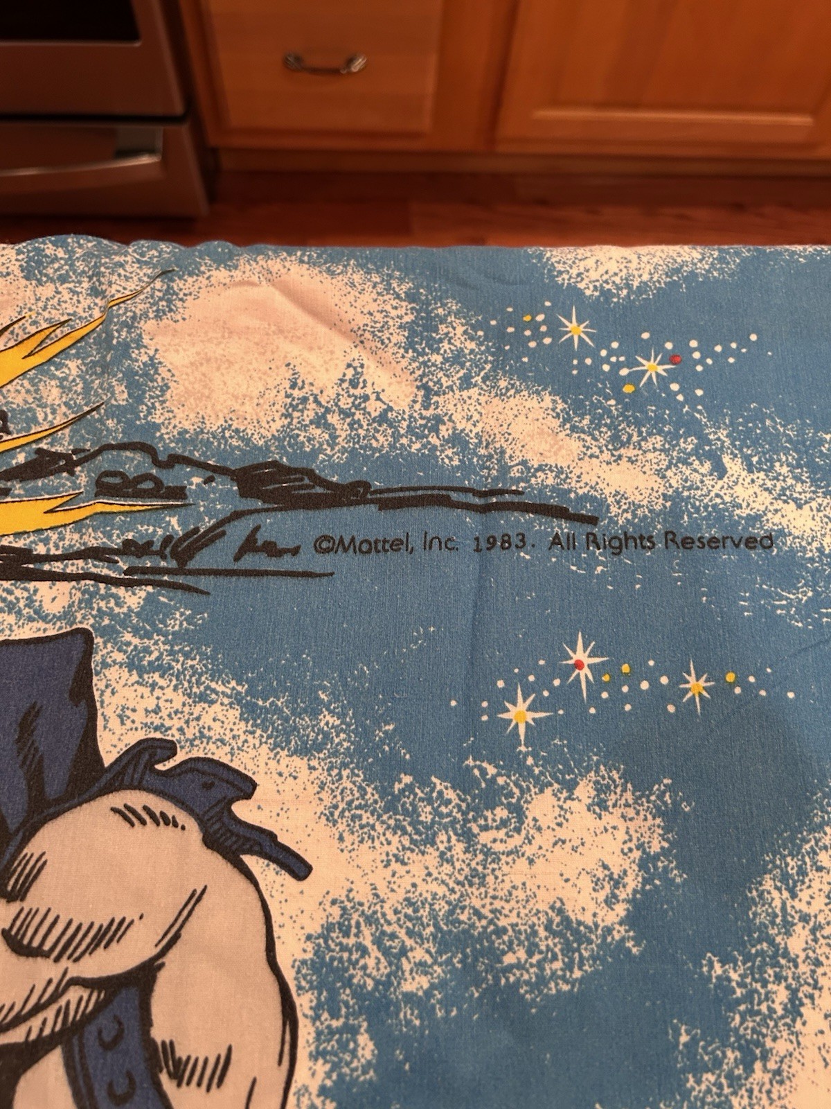 Vintage 1983 He-Man Masters Of The Universe MOTU Full Flat Bed Sheet USA Vintage 1983 He-Man Masters Of The Universe MOTU Full Flat Bed Sheet USA
