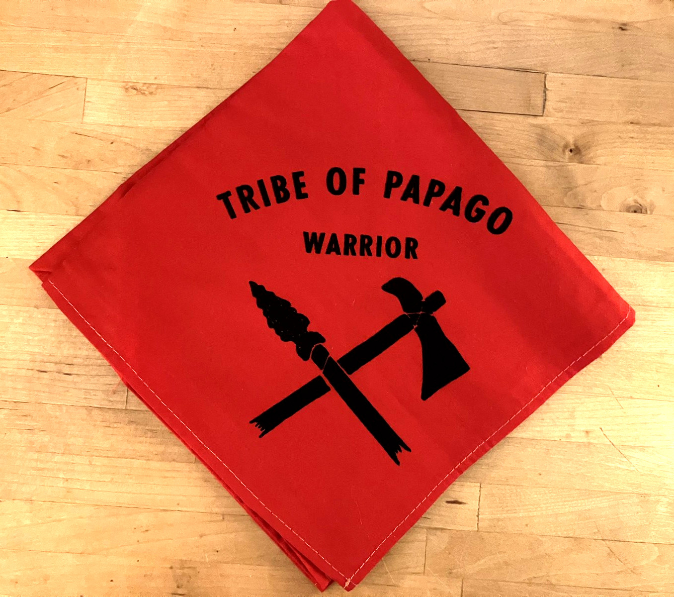 Tribe of Papago, Pre-OA Lodge 494...  silkscreened neckerchief