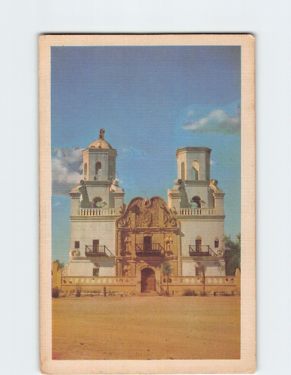 Postcard Mission San Xavier Del Bac Tucson Arizona USA