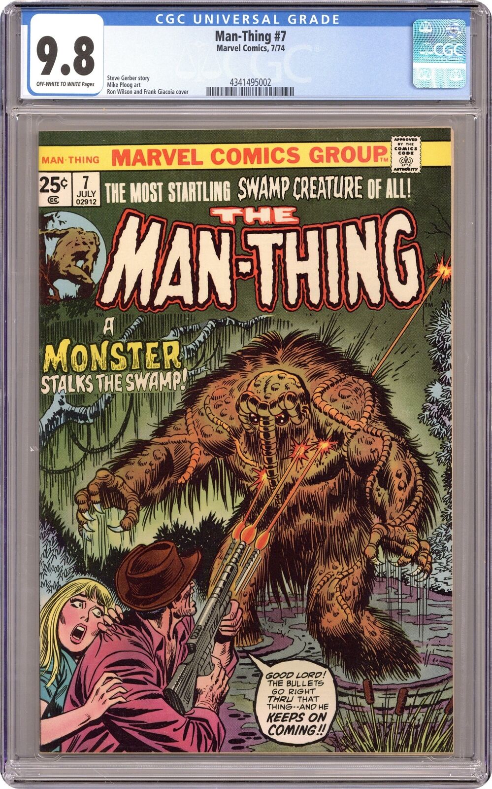 Man-Thing #7 CGC 9.8 1974 4341495002