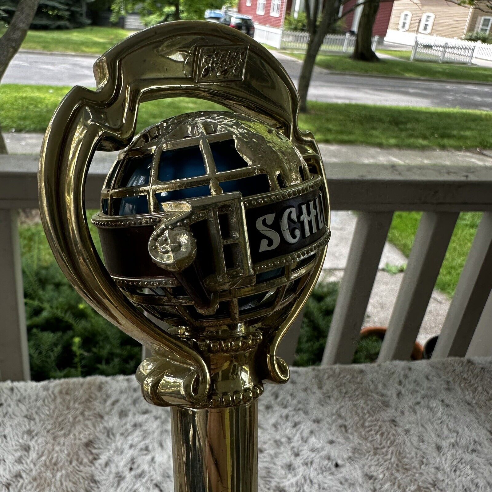 Vintage SCHLITZ BEER World Beer TAP HANDLE 7.5 Inches Tall Breweriana