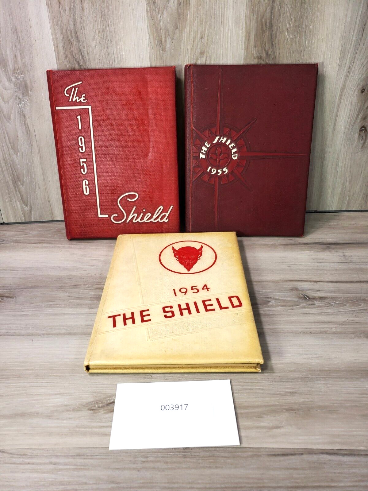 Lot of 3 The Shield Smithfield NC High School Yearbook 1954 1955 1956 Vintage
