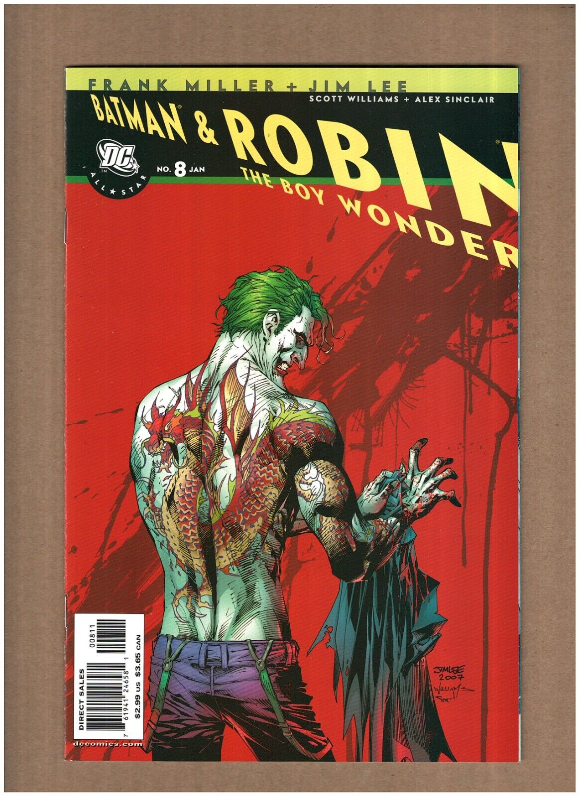All Star Batman & Robin The Boy Wonder #8 DC Comics Jim Lee Frank Miller NM- 9.2