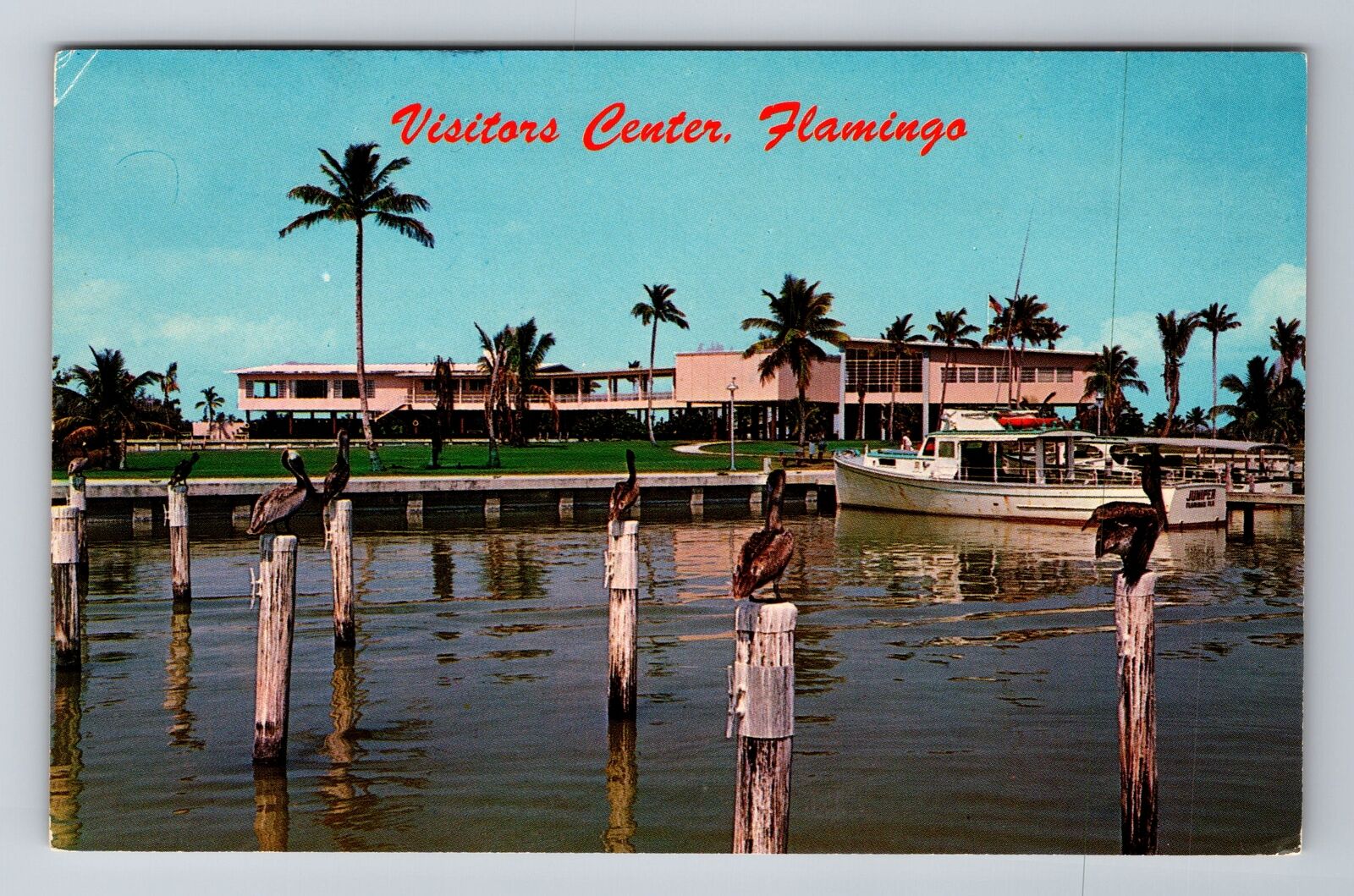 FL-Florida, Visitors Center, Antique, Vintage c1968 Souvenir Postcard