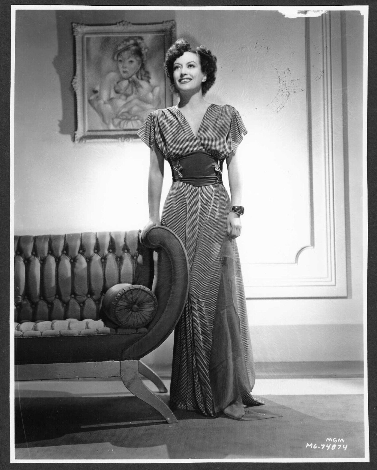 JOAN CRAWFORD ACTRESS ELEGANT DRESS VINTAGE MGM ORIGINAL PHOTO