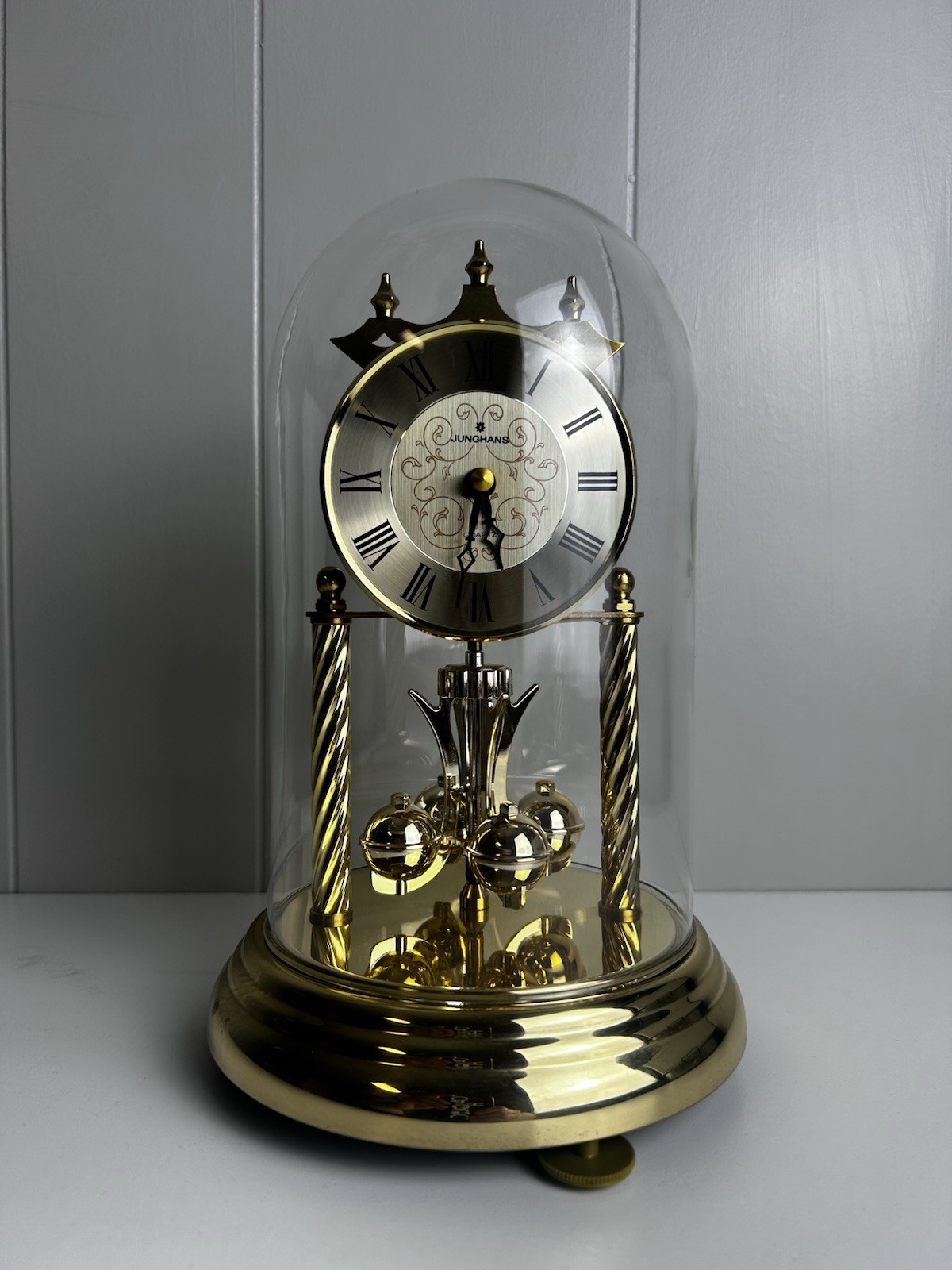 vintage Junghans anniversary clock torsion pendulum clock or 400-day clock