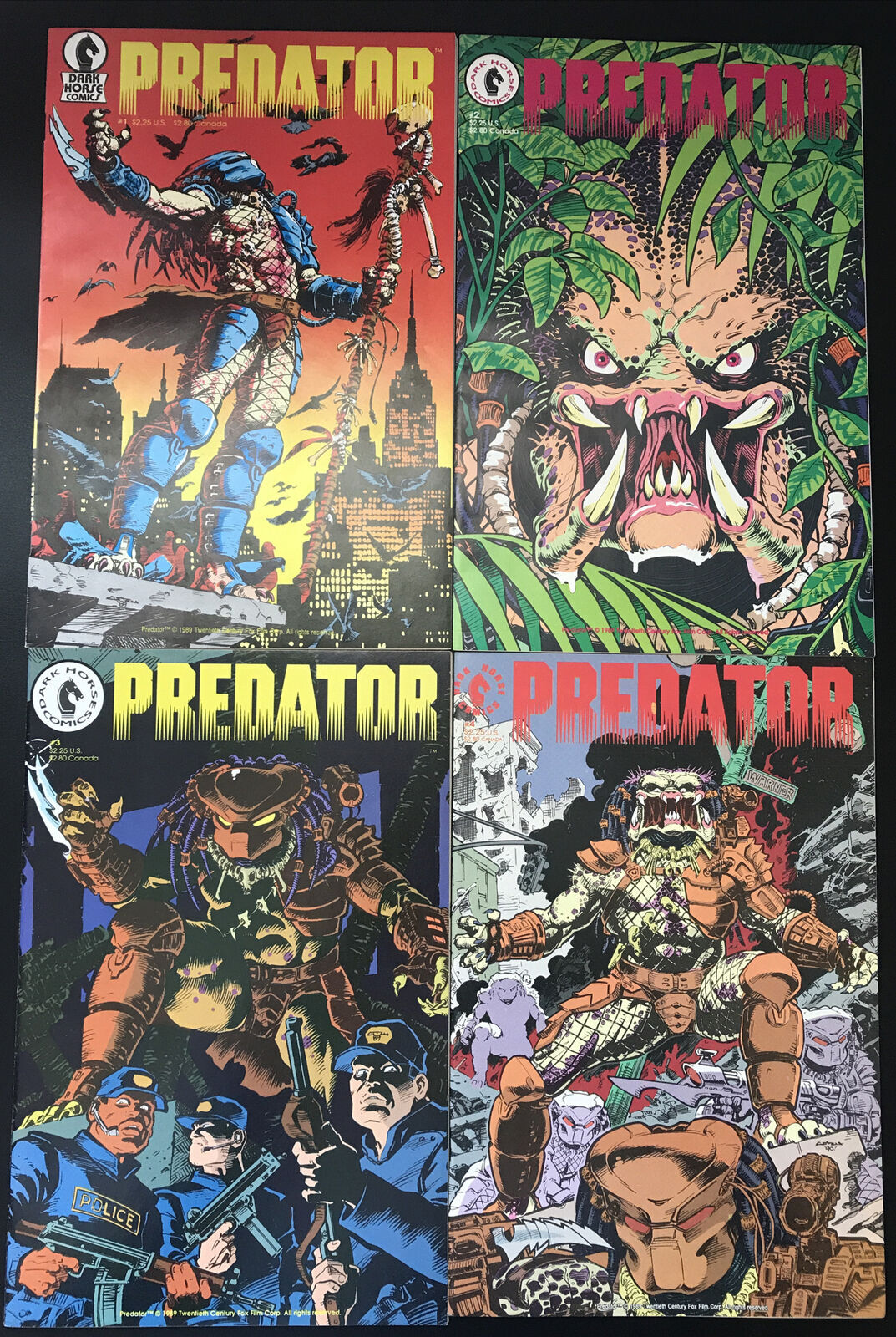PREDATOR: Volume 1 Complete 4-Book Lot Dark Horse Comics 1989 Rare HIGH GRADE