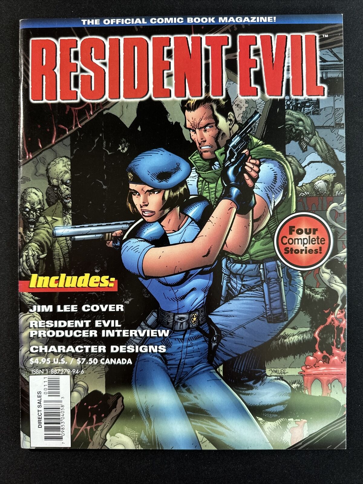 Resident Evil #1 The Official Comic Book Magazine 1st Print Wildstorm HTF VF