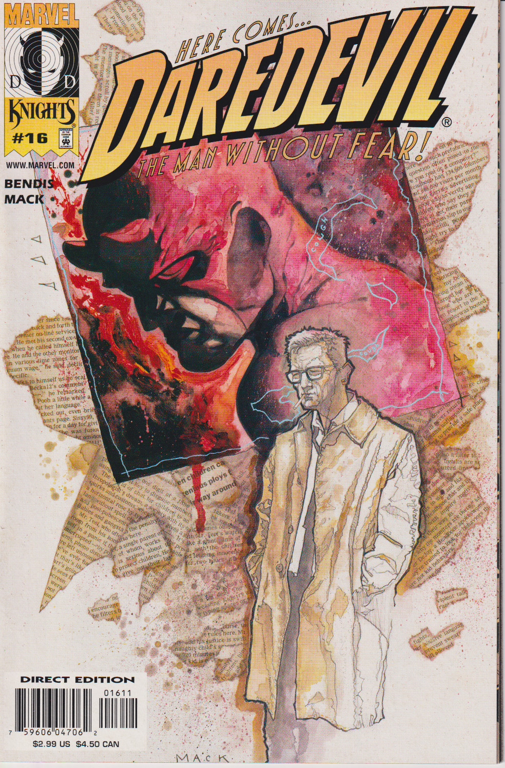 Marvel Comics Daredevil Volume 2 Issue #16