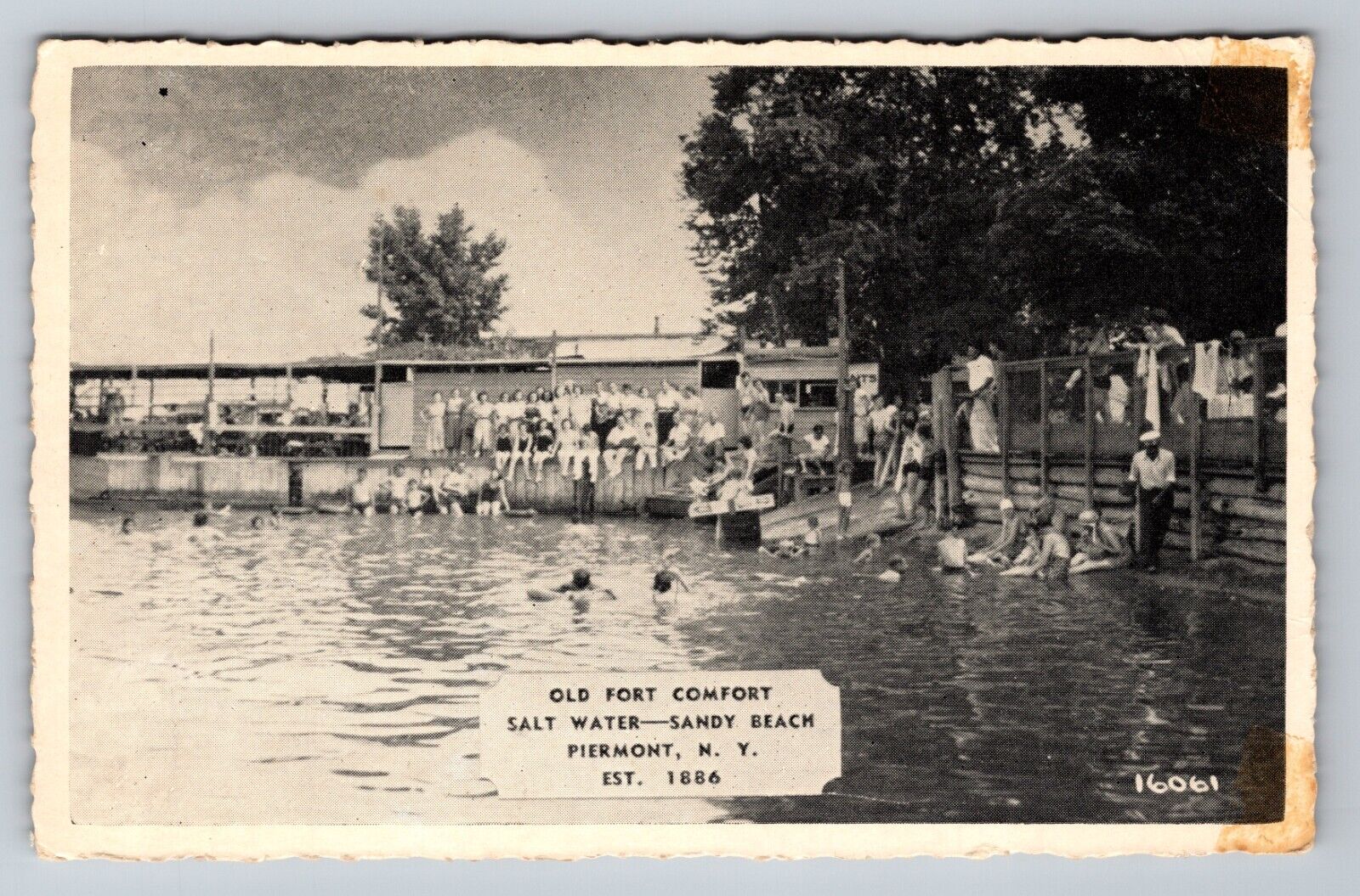 Old Fort Comfort Piermont New York Vintage Unposted Postcard