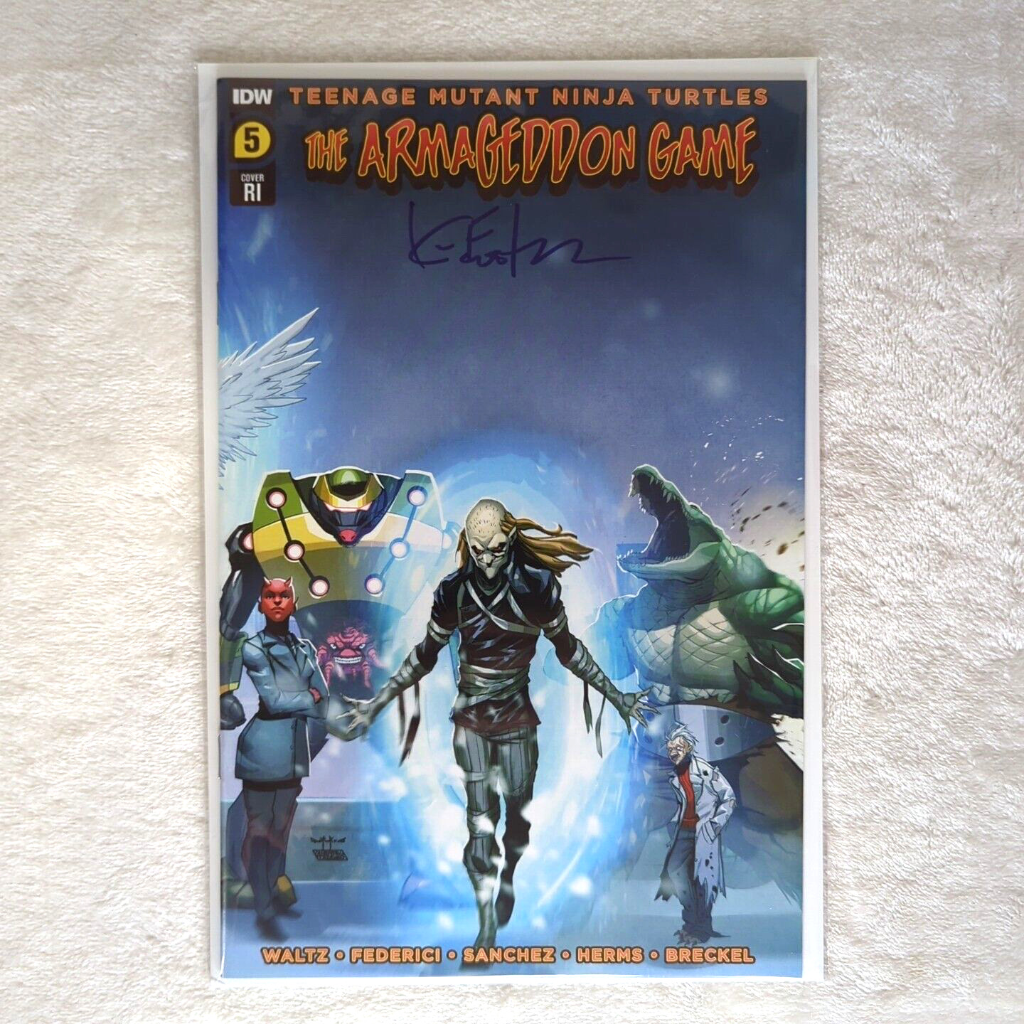 TMNT Armageddon Game #5 Variant Signed by Kevin Eastman w/COA Retailer Incentive