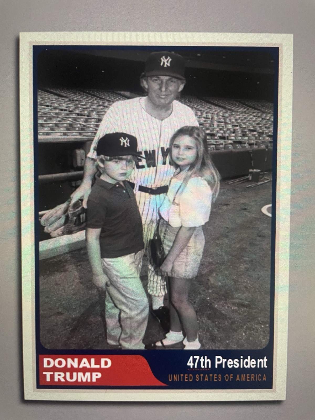 Donald Trump 2025”47“ Custom ACEO Trump With Eric And Ivanca