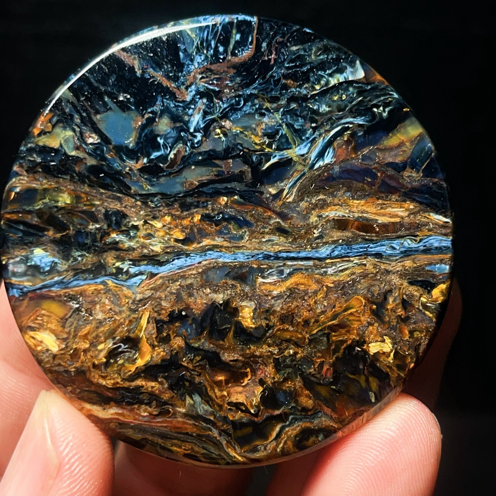 30G Natural Namibia Pietersite gemstone pendant Healing L7034