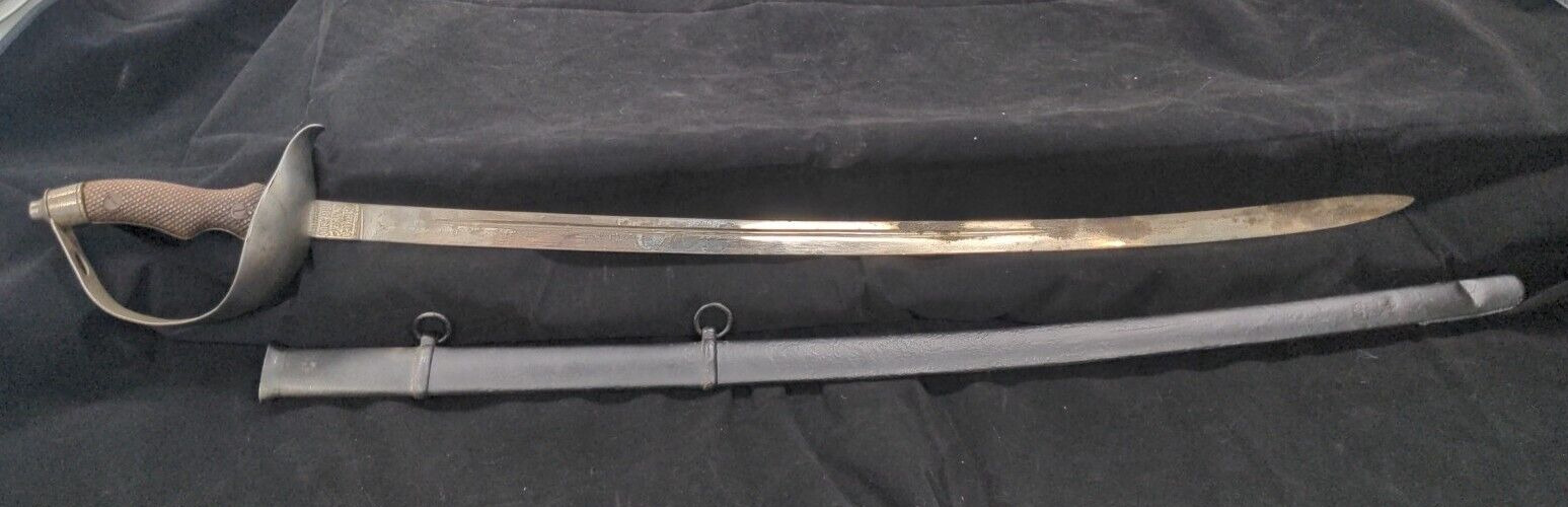 Spanish American War Era Spanish Officer Sword 1900 Dated And Marked With Black