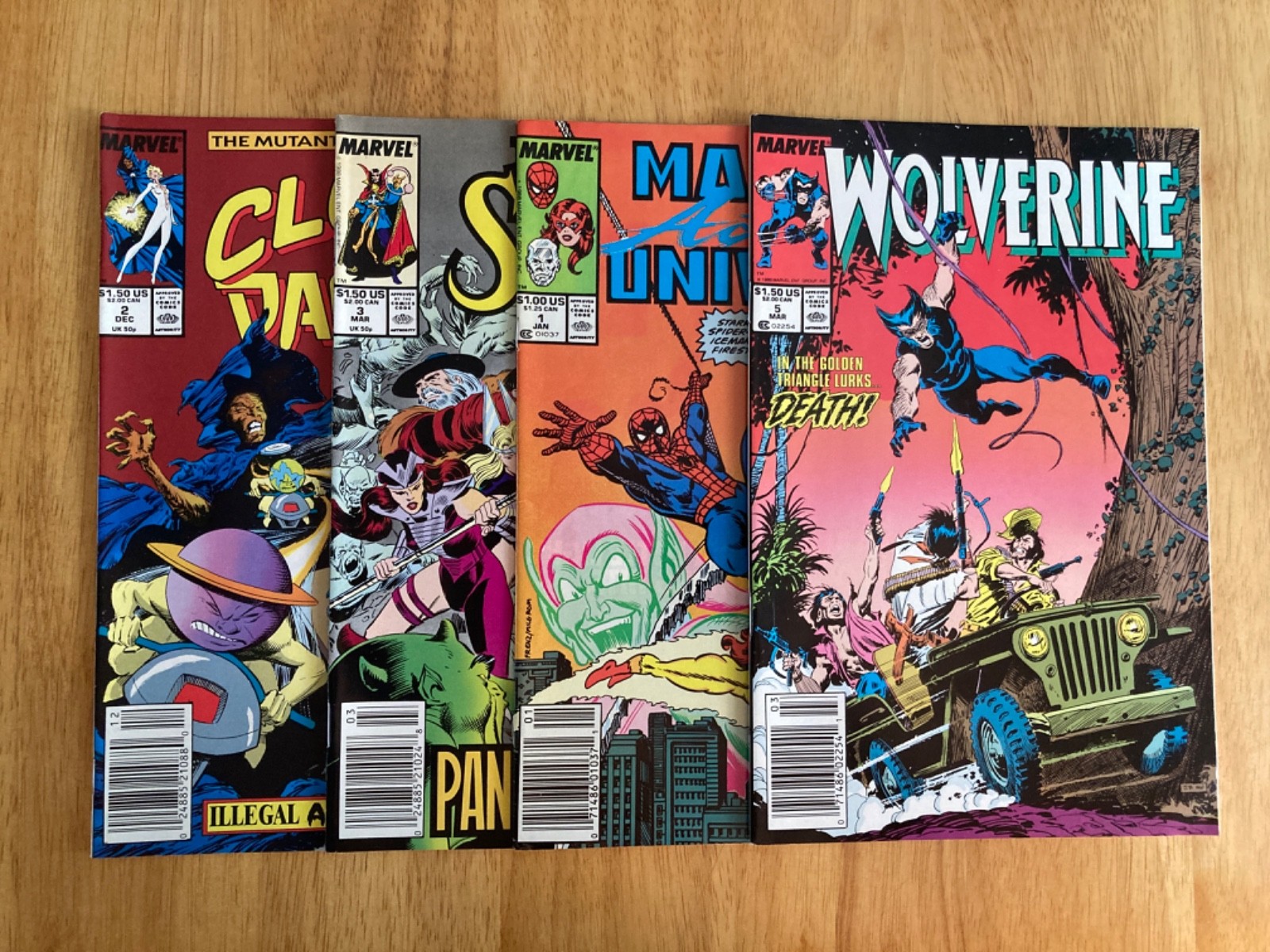 Lot of *4* Late '80s Newsstand Marvel WOLVERINE #5 + 3 More (VF/NM)