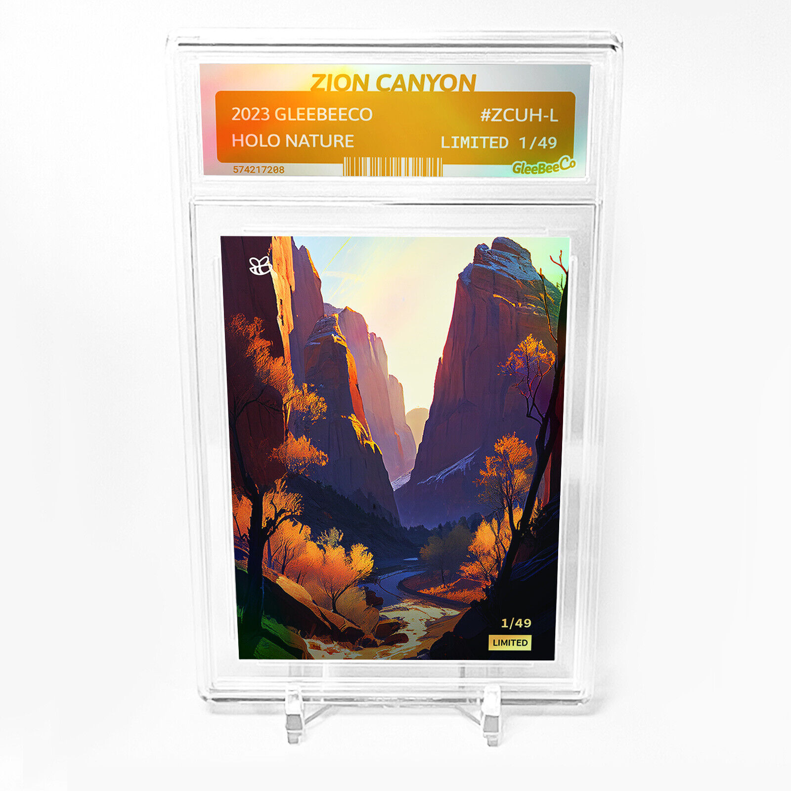ZION CANYON Zion National Park Card GBC #ZCUH-L - Limited Edition /49