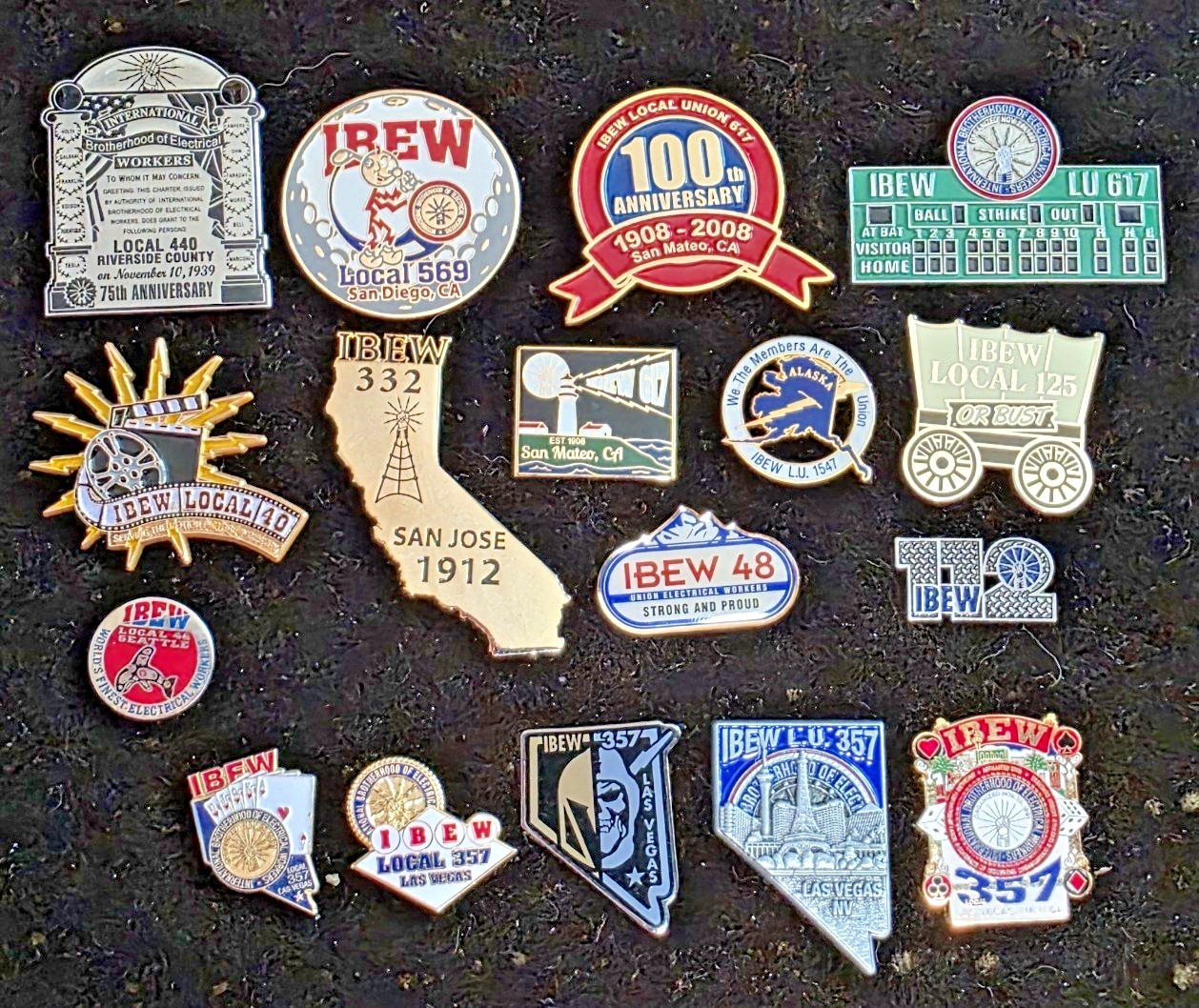 IBEW 9th District pins