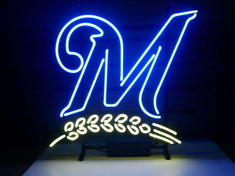 New Milwaukee Brewers Neon Light Sign 17