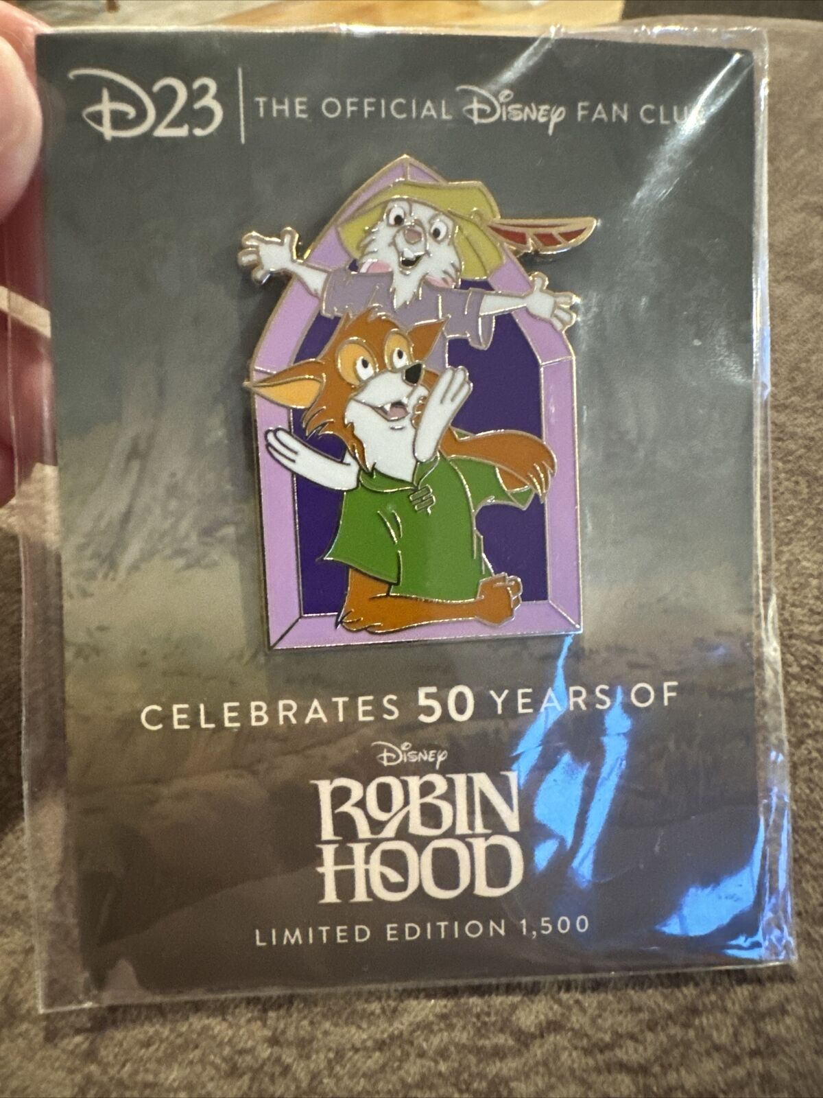 D23-Exclusive Robin Hood 50th Anniversary Pin – Limited Edition 