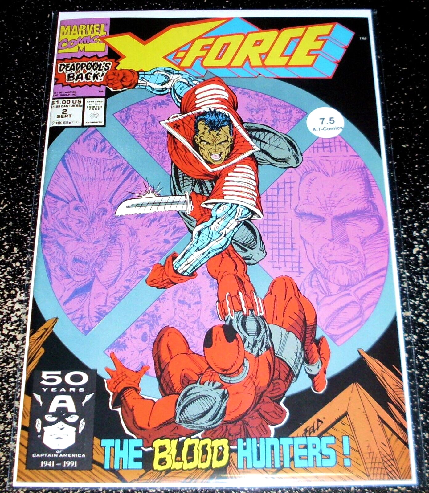X-Force 2 (7.5) 1st Print 1991 Marvel Comics - Flat Rate Shipping