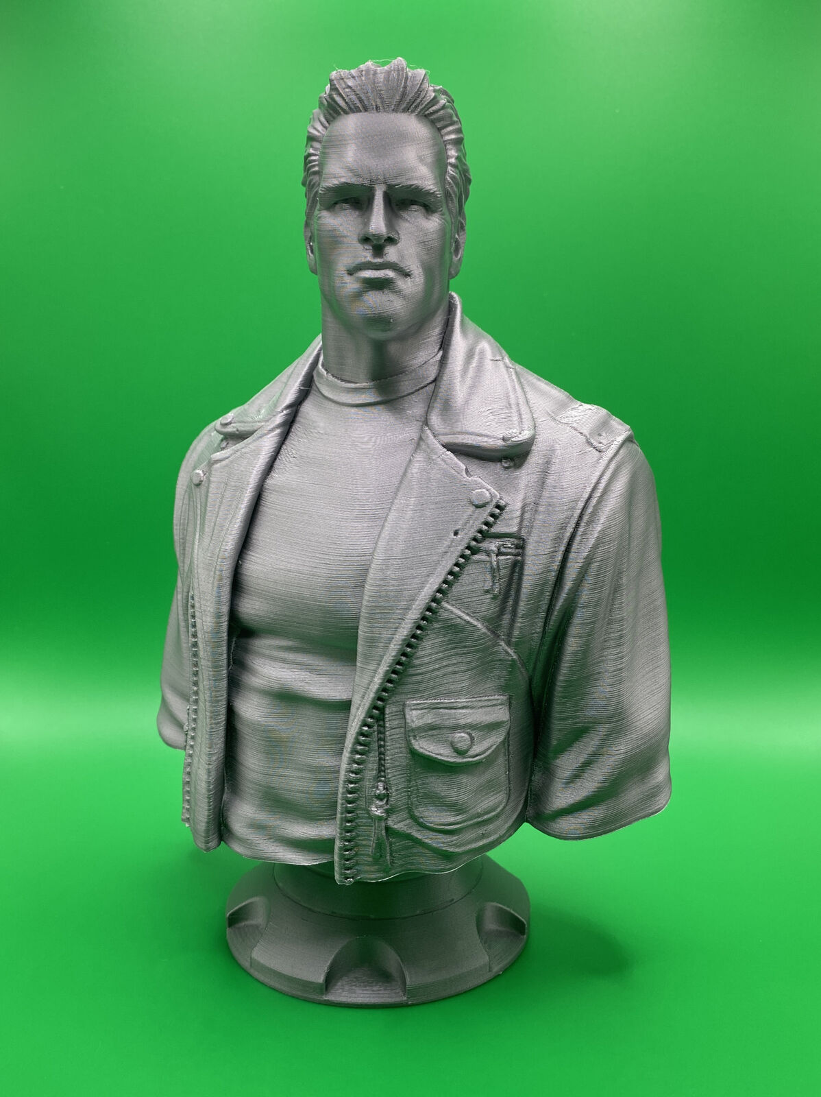 Terminator Statue 3D Printed | Paintable Plastic Filament | 7 Inches Tall