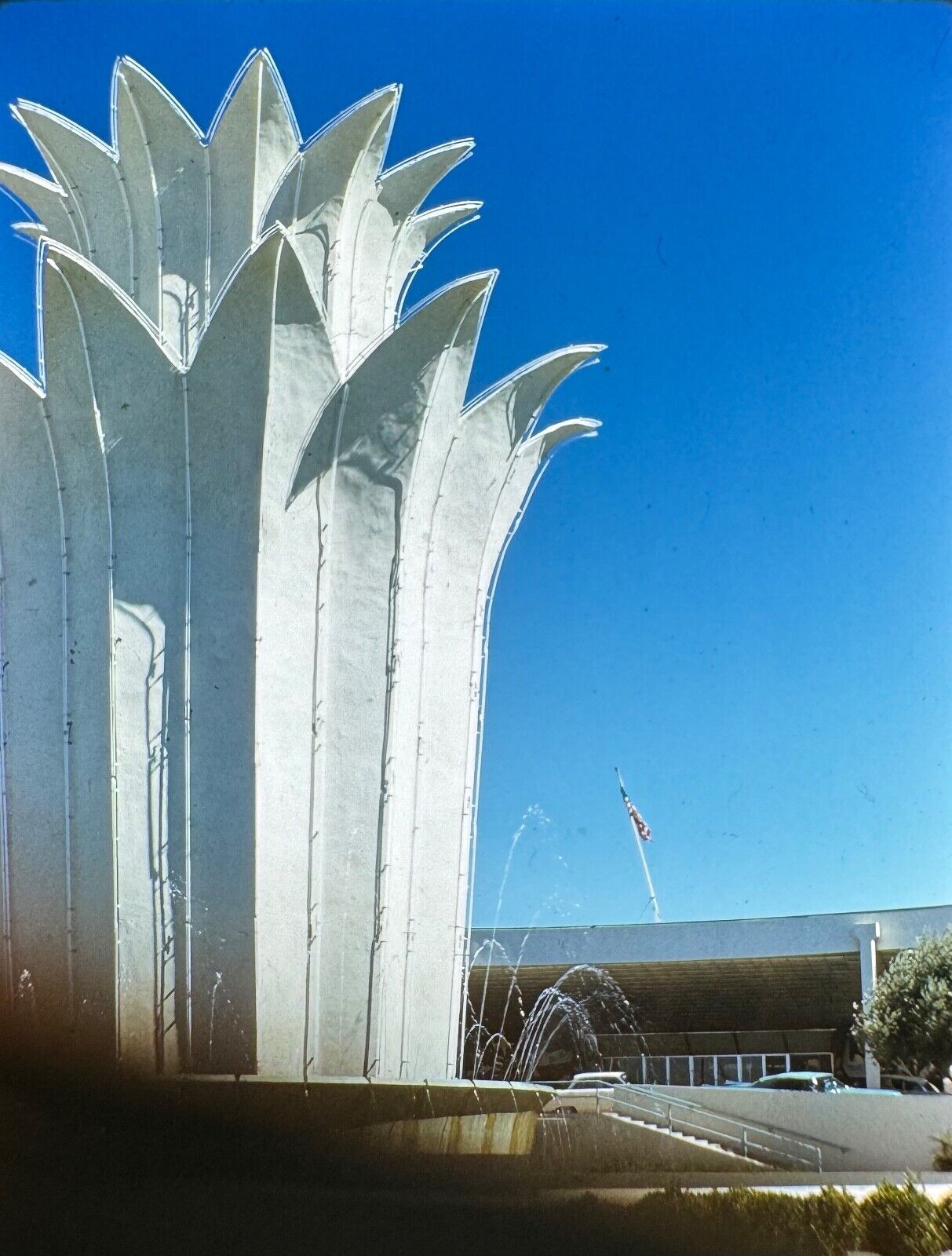 1960 Tropicana Hotel & Casino Tulip Fountain Las Vegas Strip Original 35mm Slide
