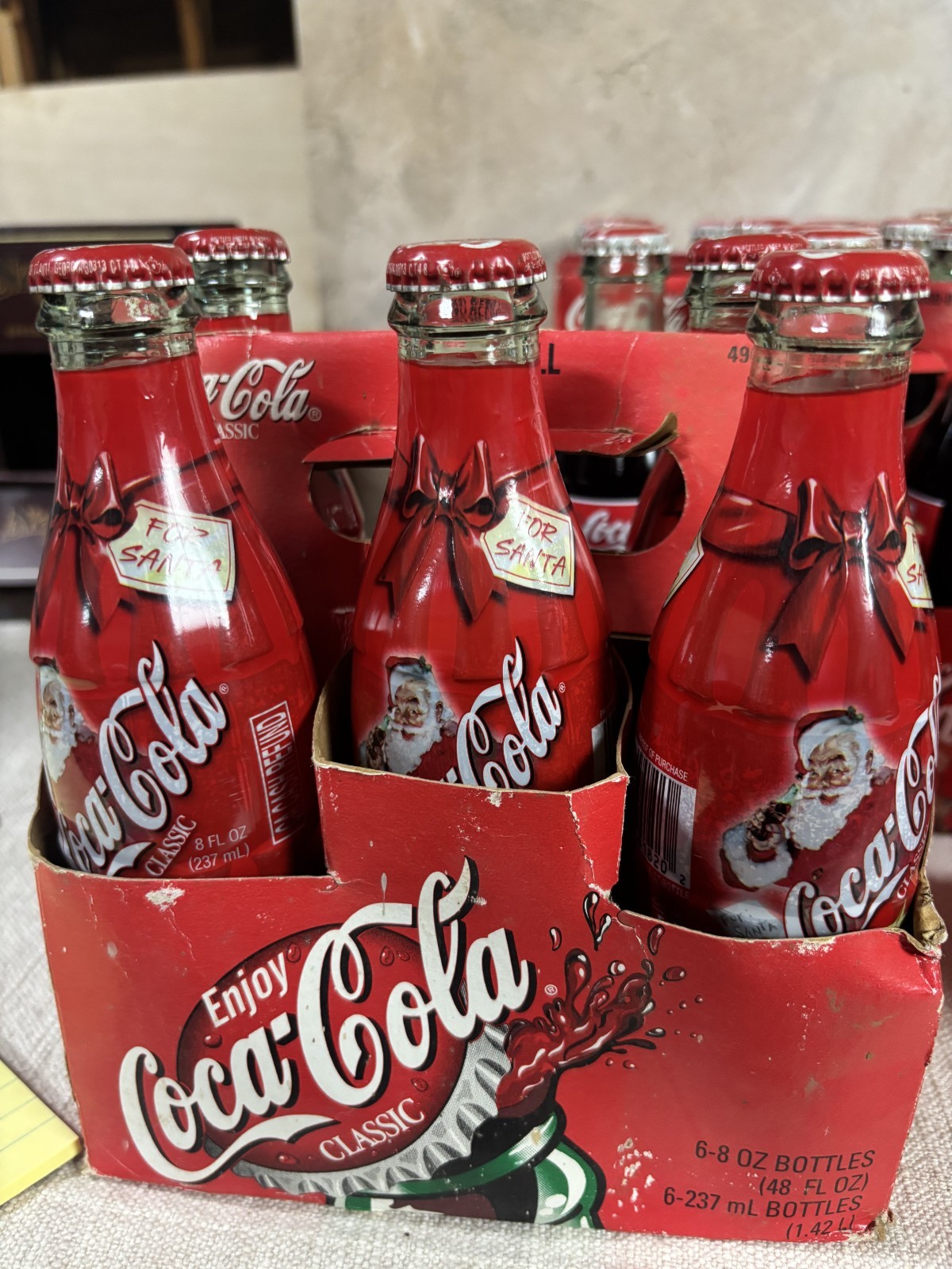 2002 Coca-Cola Christmas Edition Bottle Set Sealed Never Opened w/ Original Box 