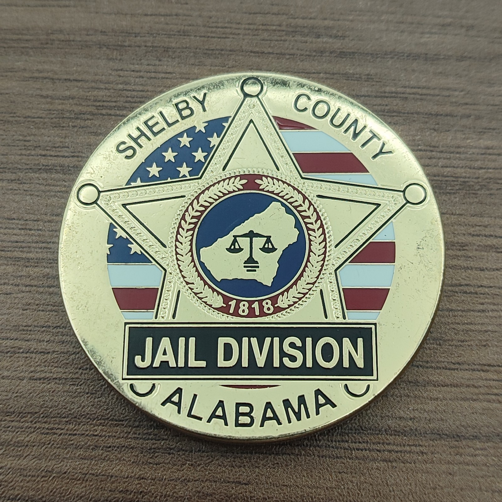 Shelby County Alabama Jail Division Challenge Coin