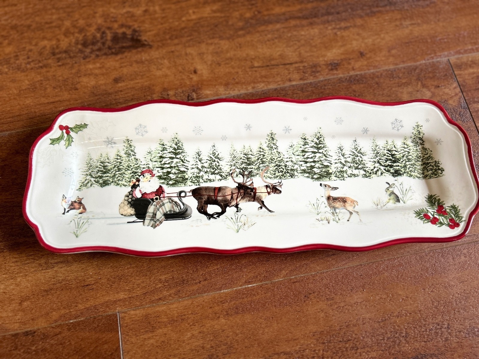 Better Homes and Gardens Heritage Collection Ceramic Holiday Serving Platter Better Homes and Gardens Heritage Collection Ceramic Holiday Serving Platter