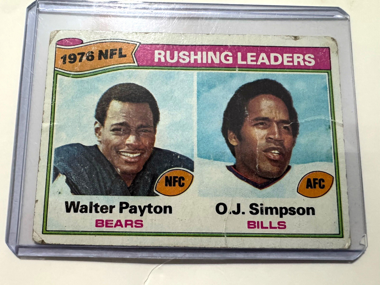 O.J. Simpson Lot 1977 Topps #3 Walter Payton + Rookie Reprint + 50-Card Set O.J. Simpson Lot 1977 Topps #3 Walter Payton + Rookie Reprint + 50-Card Set