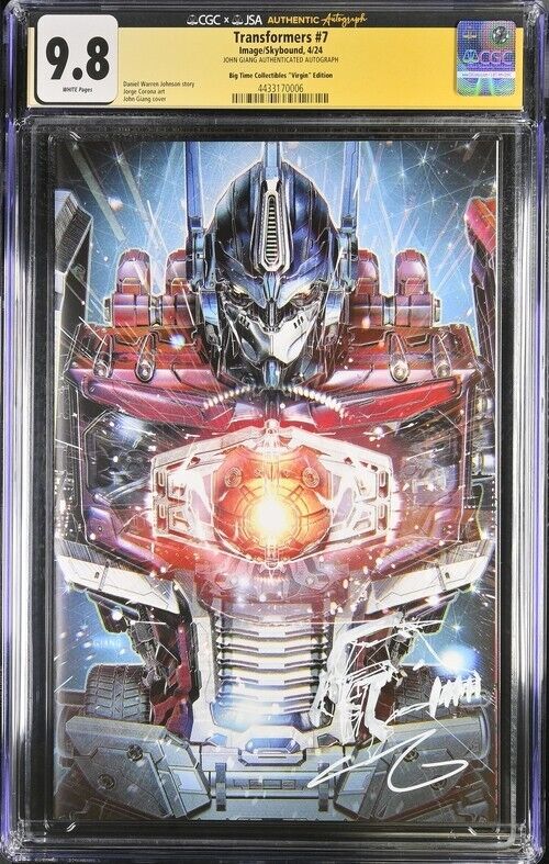 TRANSFORMERS #7 2024 JOHN GIANG Signed Sketched Megatron CGC SS 9.8 