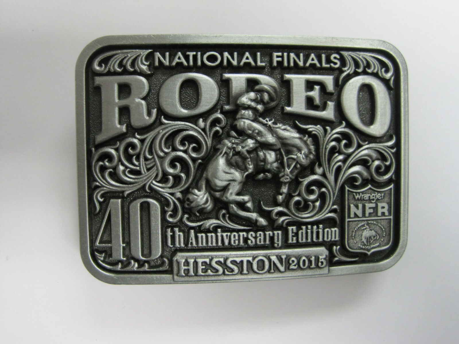 National Finals Rodeo Hesston 2015 NFR Youth (Small) Cowboy Buckle New Wrangler