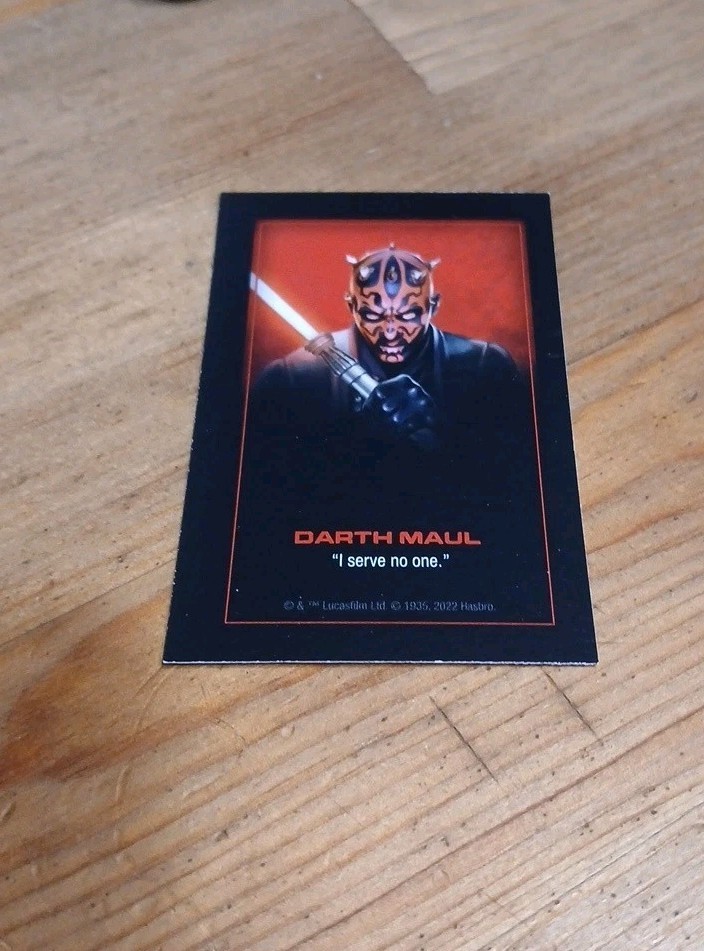 Monopoly Star Wars Dark Edition Card - Darth Maul